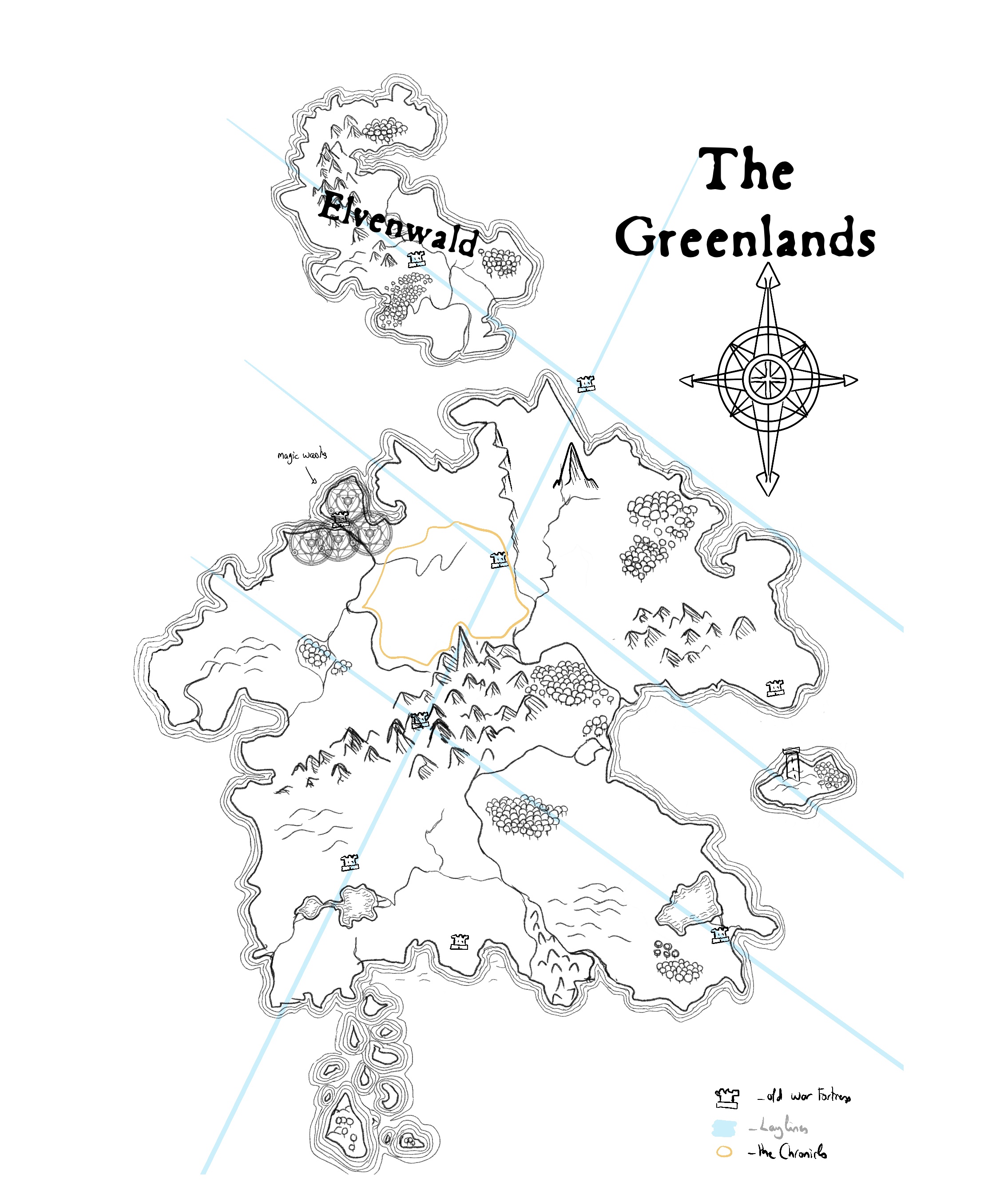 A map of The Greenlands